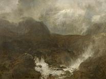 Picking up Wreckage on a Rocky Shore, 1864 (Oil on Canvas)-John Wright Oakes-Giclee Print