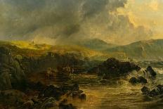 Like Time the Restless Waters Rush Along', Mountain Stream, Glen Derry, Aberdeenshire, 1873-John Wright Oakes-Framed Stretched Canvas