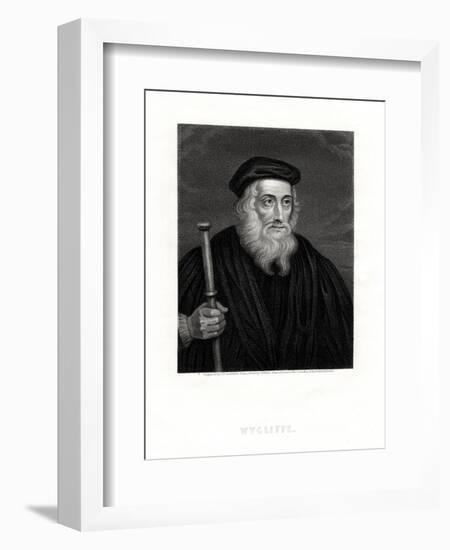 John Wycliffe, English Theologian, 19th Century-J Posselwhite-Framed Giclee Print