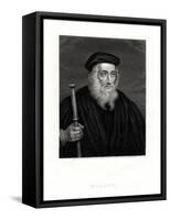 John Wycliffe, English Theologian, 19th Century-J Posselwhite-Framed Stretched Canvas