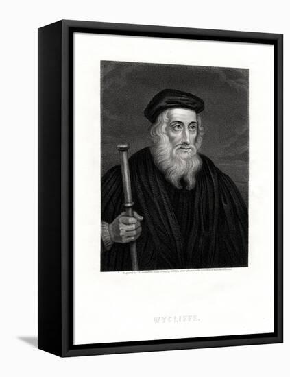 John Wycliffe, English Theologian, 19th Century-J Posselwhite-Framed Stretched Canvas