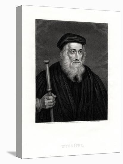 John Wycliffe, English Theologian, 19th Century-J Posselwhite-Stretched Canvas