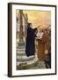 John Wycliffe preaching-Joseph Ratcliffe Skelton-Framed Giclee Print