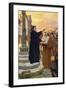 John Wycliffe preaching-Joseph Ratcliffe Skelton-Framed Giclee Print