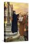 John Wycliffe preaching-Joseph Ratcliffe Skelton-Stretched Canvas