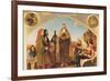 John Wycliffe Reading His Translation of the Bible to John of Gaunt-Ford Madox Brown-Framed Art Print