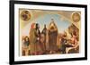 John Wycliffe Reading His Translation of the Bible to John of Gaunt-Ford Madox Brown-Framed Art Print