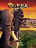 Big Buck Safari Elephant Cabinet Art  with Logo-John Youssi-Poster