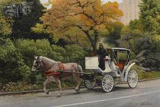 Carriage at Central Park-John Zaccheo-Giclee Print