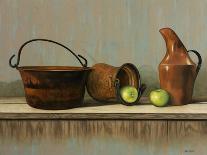 Rustic Cooking Pots-John Zaccheo-Giclee Print