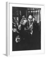 John Zacherle, Star of Shock Theater-Robert W^ Kelley-Framed Premium Photographic Print