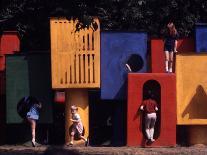 Children at Play in New York City Playgrounds-John Zimmerman-Stretched Canvas