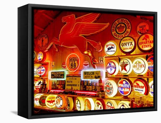 Johnnies Classic Gas Museum, Dixon, New Mexico, Usa-Julian McRoberts-Framed Stretched Canvas