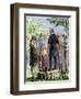 Johnny Appleseed Addressing a Preacher Among Settlers of Ohio Territory-null-Framed Giclee Print