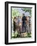 Johnny Appleseed Addressing a Preacher Among Settlers of Ohio Territory-null-Framed Giclee Print