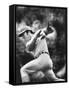 Johnny Bench, During Baseball Game, in Cincinnati-John Dominis-Framed Stretched Canvas