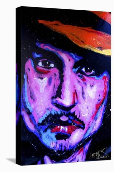 Johnny Depp Art 002-Rock Demarco-Stretched Canvas