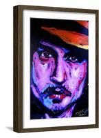 Johnny Depp Art 002-Rock Demarco-Framed Giclee Print