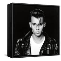 JOHNNY DEPP. "Cry-Baby" [1990], directed by JOHN WATERS.-null-Framed Stretched Canvas