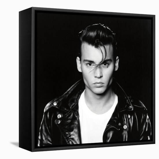 JOHNNY DEPP. "Cry-Baby" [1990], directed by JOHN WATERS.-null-Framed Stretched Canvas