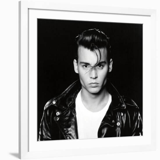 JOHNNY DEPP. "Cry-Baby" [1990], directed by JOHN WATERS.-null-Framed Photographic Print