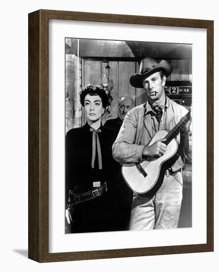 Johnny Guitar, Joan Crawford, Sterling Hayden, 1954-null-Framed Photo