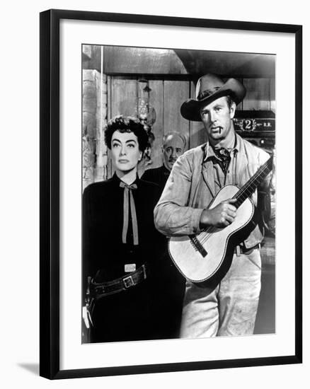 Johnny Guitar, Joan Crawford, Sterling Hayden, 1954-null-Framed Photo