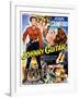 Johnny Guitar, Joan Crawford, Sterling Hayden, (Belgian Poster Art), 1954.-null-Framed Art Print