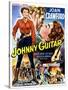 Johnny Guitar, Joan Crawford, Sterling Hayden, (Belgian Poster Art), 1954.-null-Stretched Canvas