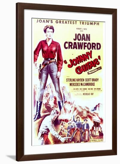 Johnny Guitar - Movie Poster Reproduction-null-Framed Photo