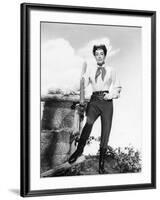 JOHNNY GUITARE, 1954 DIRECETD BY NICOLAS RAY Joan Crawford (b/w photo)-null-Framed Photo