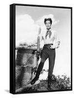 JOHNNY GUITARE, 1954 DIRECETD BY NICOLAS RAY Joan Crawford (b/w photo)-null-Framed Stretched Canvas