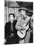 JOHNNY GUITARE, 1954 directed by NICOLAS RAY Joan Crawford and Sterling Hayden (b/w photo)-null-Mounted Photo