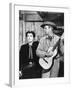 JOHNNY GUITARE, 1954 directed by NICOLAS RAY Joan Crawford and Sterling Hayden (b/w photo)-null-Framed Photo