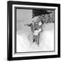Johnny Hallyday and Sylvie Vartan in their Ski Chalet of Meribel (Southeast of France), Jan 1966-Beynon-Framed Photographic Print