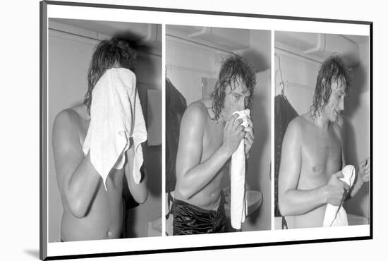 Johnny Hallyday, Backstage-null-Mounted Photographic Print