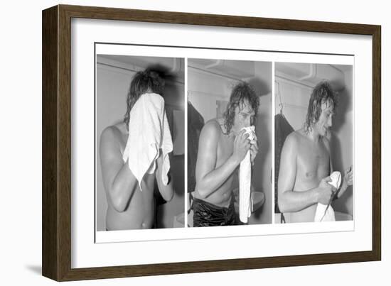 Johnny Hallyday, Backstage-null-Framed Photographic Print