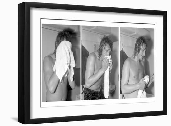 Johnny Hallyday, Backstage-null-Framed Photographic Print