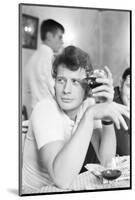 Johnny Hallyday Having a Drink with Some Friends-Richard Bouchara-Mounted Photographic Print