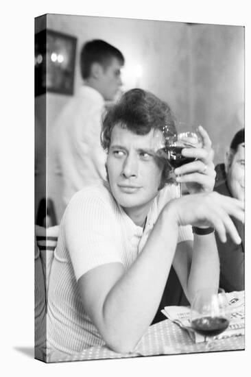 Johnny Hallyday Having a Drink with Some Friends-Richard Bouchara-Stretched Canvas