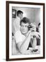 Johnny Hallyday Having a Drink with Some Friends-Richard Bouchara-Framed Photographic Print