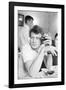 Johnny Hallyday Having a Drink with Some Friends-Richard Bouchara-Framed Photographic Print