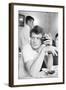 Johnny Hallyday Having a Drink with Some Friends-Richard Bouchara-Framed Photographic Print