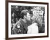 Johnny Hallyday Kissing Sylvie Vartan-DR-Framed Photographic Print