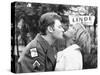 Johnny Hallyday Kissing Sylvie Vartan-DR-Stretched Canvas