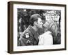 Johnny Hallyday Kissing Sylvie Vartan-DR-Framed Premium Photographic Print