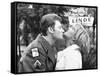 Johnny Hallyday Kissing Sylvie Vartan-DR-Framed Stretched Canvas