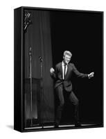 Johnny Hallyday on the Famous Olympia's Stage, Paris, 1960'S-Marcel Begoin-Framed Stretched Canvas