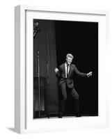 Johnny Hallyday on the Famous Olympia's Stage, Paris, 1960'S-Marcel Begoin-Framed Photographic Print