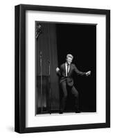 Johnny Hallyday on the Famous Olympia's Stage, Paris, 1960'S-Marcel Begoin-Framed Photographic Print